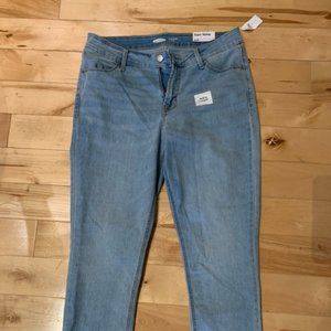 NWT OLD NAVY Skinny Jeans Light Wash Ankle Length Size 10